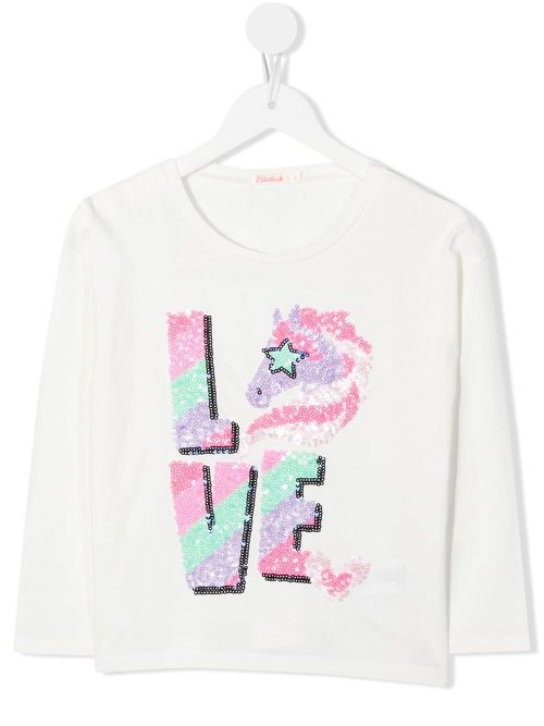 Sequin-embellished sweatshirt - Neutrals