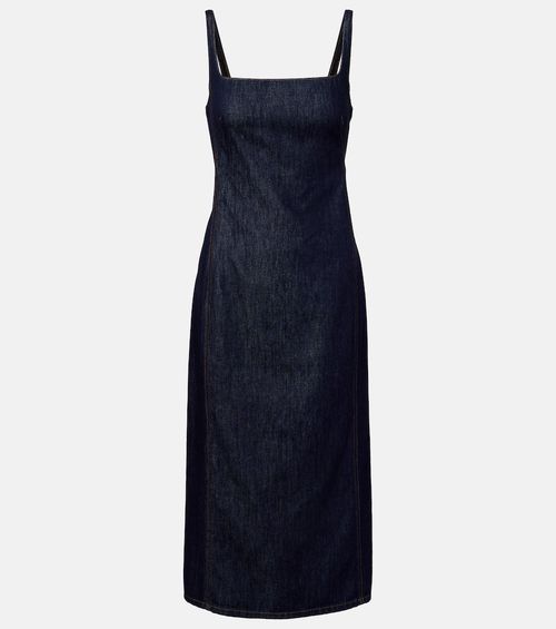 Denim midi dress