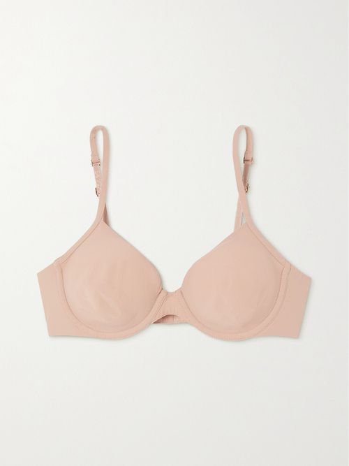 Second Skin Stretch-jersey Underwired Bra - Neutrals