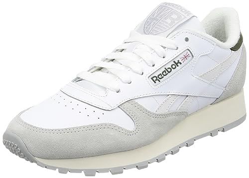 Reebok Unisex Classic Leather Sneaker, FTWR White/FTWR White/Pure Grey 3, 10.5 US Men