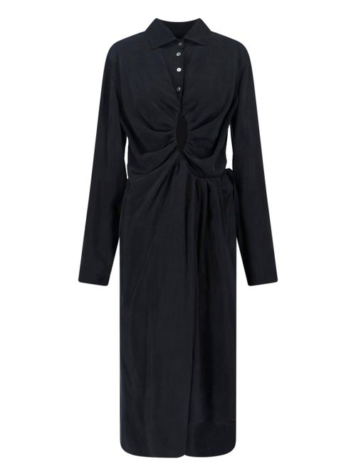 Draped Midi Dress