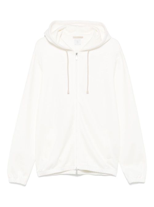 Eleventy zip-up hoodie - White