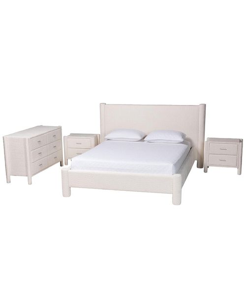 Laria Modern Teddy-Bear King Size 4pc Bedroom Set
