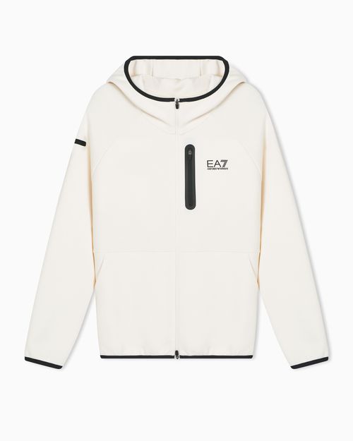 Dynamic Athlete hooded sweatshirt in Natural VENTUS7 technical fabric