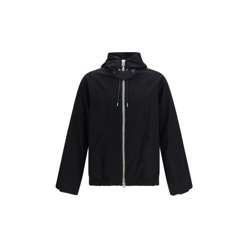 Merino Wool Hooded Jacket — Black