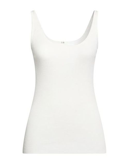 Woman Tank top Ivory Size XL Virgin Wool, Silk