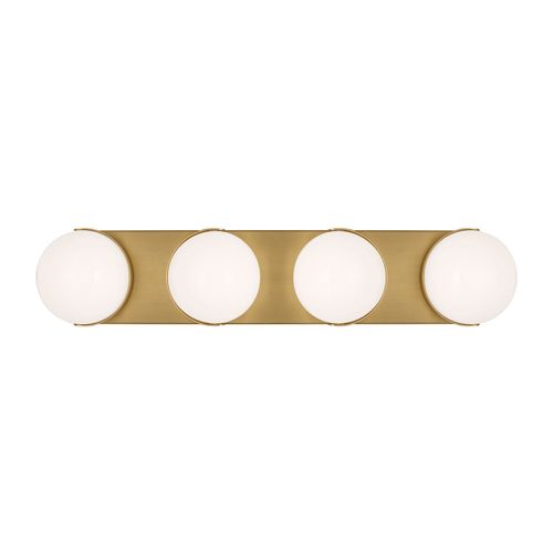 Burnished Brass LED Bathroom Vanity Light from the Syrie Collection