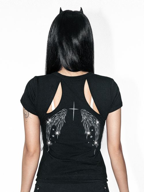 Back Cutout Angel T-shirt