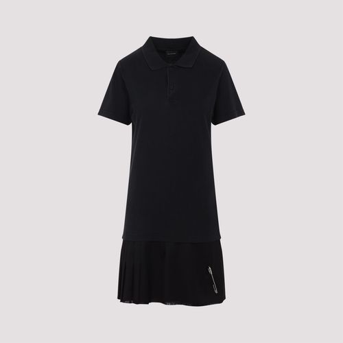 Layered Polo Cotton Mini Dress