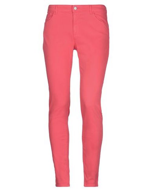 Woman Pants Coral Size 31 Cotton, Elastane