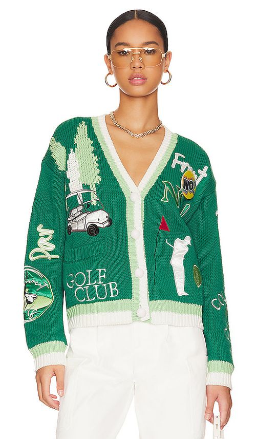 No! Jeans Gone Golfing Cardigan in Green.  5. Also in 1, 2