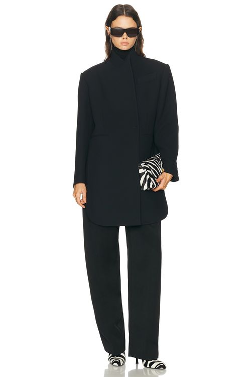 KHAITE Comelle Coat in Black - Black. 0 also