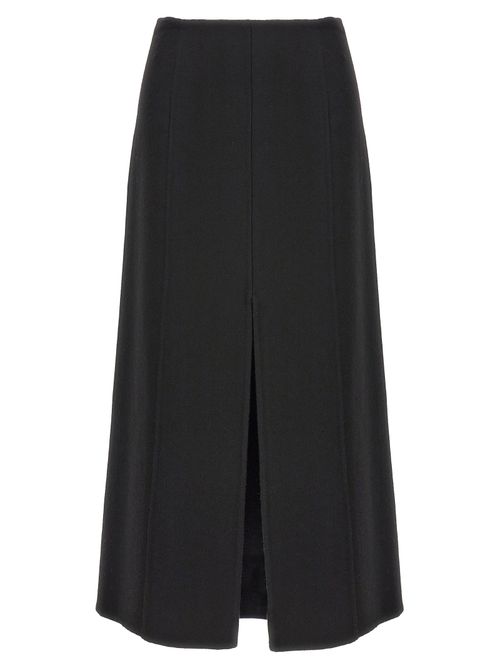 Virgin Wool Skirt — Black