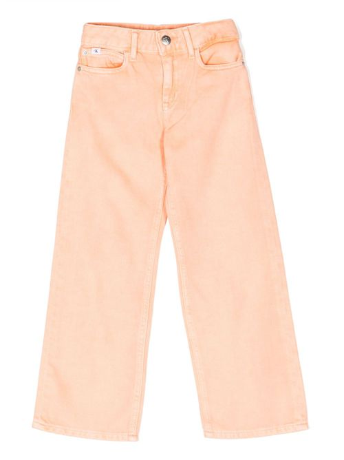 Straight-leg trousers - Orange
