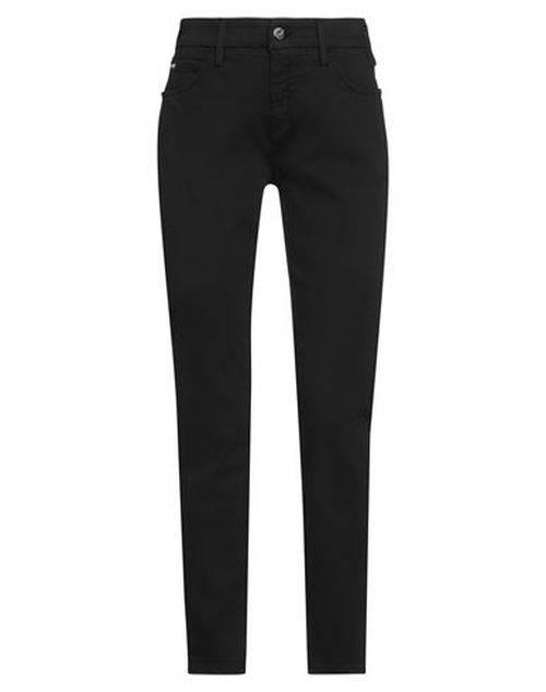 Woman Jeans Black Size 29 Cotton, Red cotton, Red polyester, Elastane
