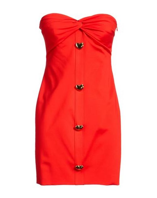 Woman Mini dress Tomato red Size 12 Viscose, Polyamide, Elastane