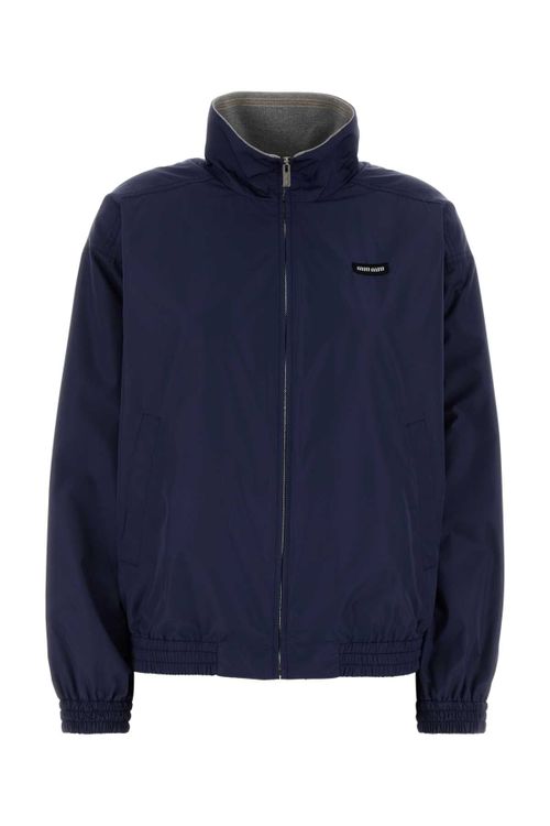 Recycled Polyester Windbreaker Jacket — Navy
