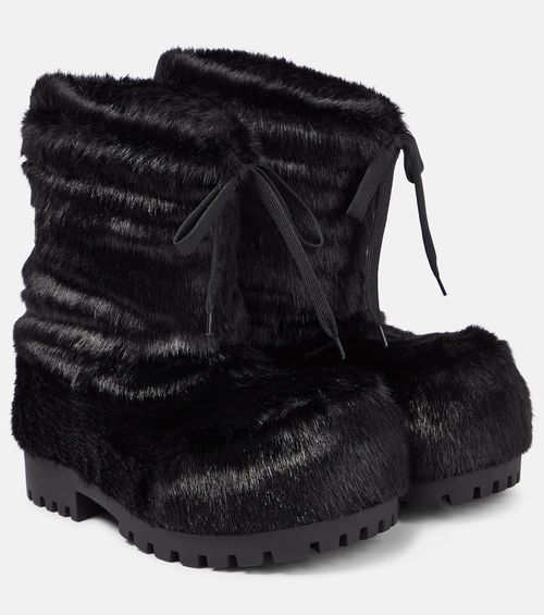 Balenciaga Alaska faux fur snow boots