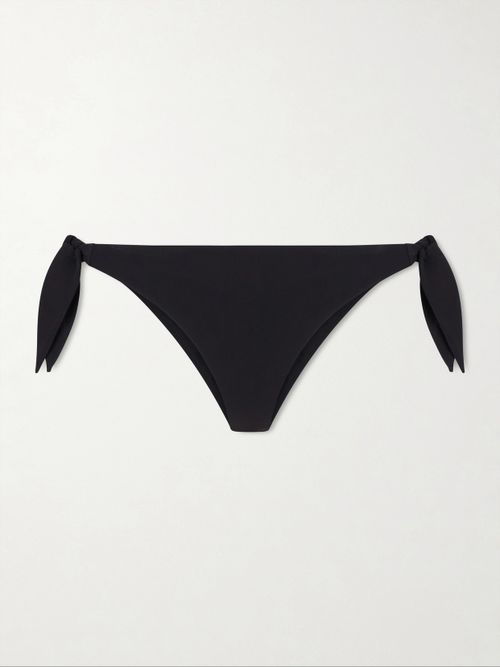 Self-tie Bikini Bottom - Black