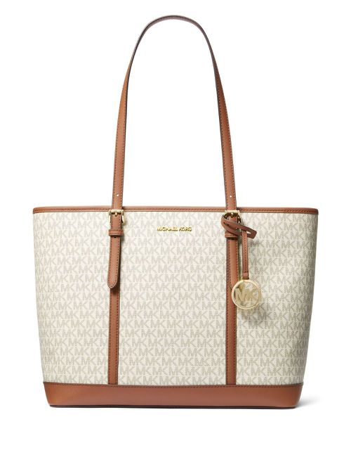 Large Jet Set Travel tote bag - White
