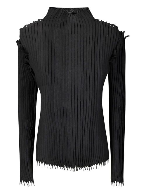 INSTITUTION lace-embellished T-shirt - Black