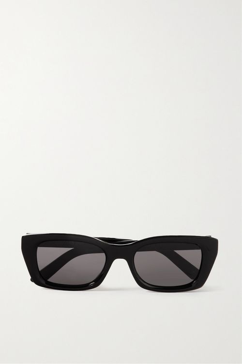 Diormidnight S3i Square-frame Acetate Sunglasses - Black