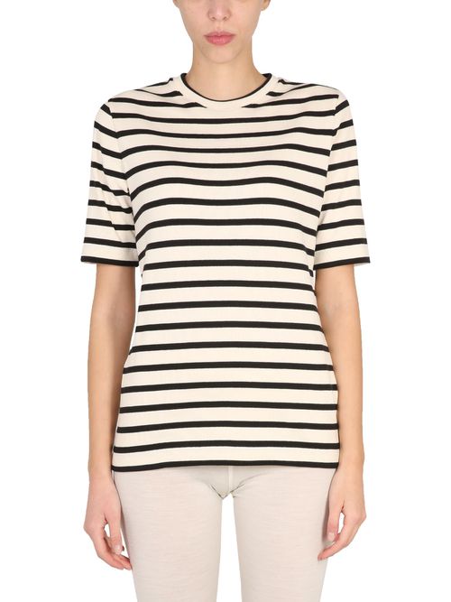 Striped T-shirt With Logo