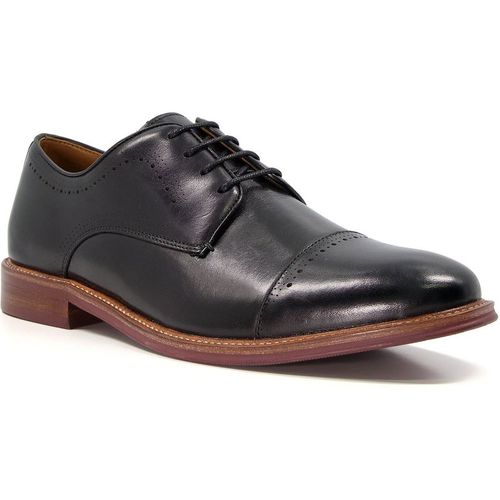Dune Savion Leather Men's Black Oxford Shoe