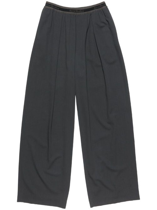 Logo-tape trousers - Grey