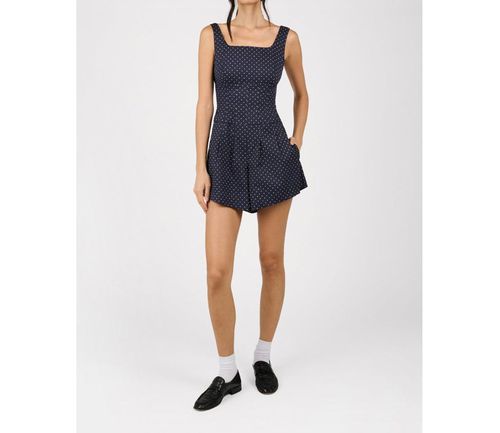 Corset Romper - Navy