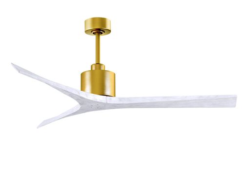 Mollywood 6-Speed Ceiling Fan in Brushed Brass with Matte White blade