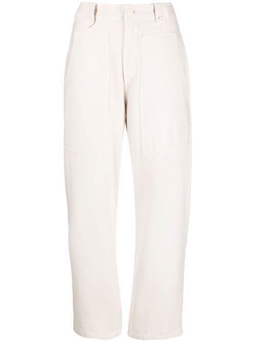 Louise cotton trousers - Neutrals