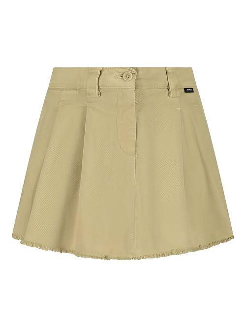 Box-pleated skirt - Yellow