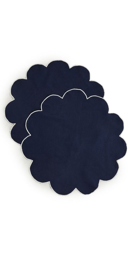 Eterna Placemats Set Navy One Size