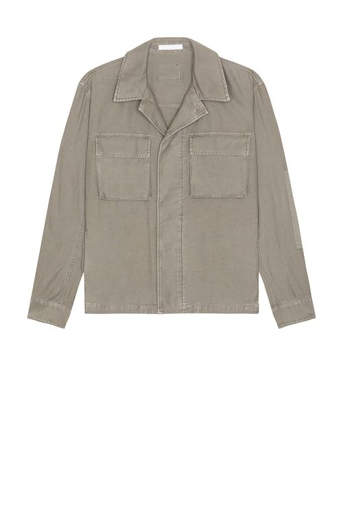 Helmut Lang Garment Dyed Utility Jacket in Grey