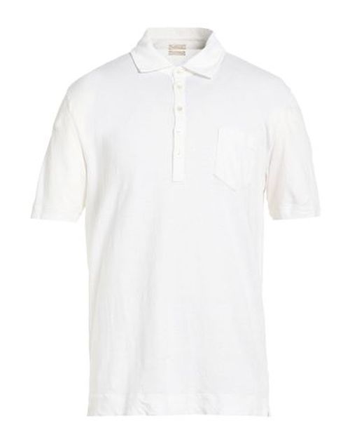 Man Polo shirt White Size XL Linen, Cotton