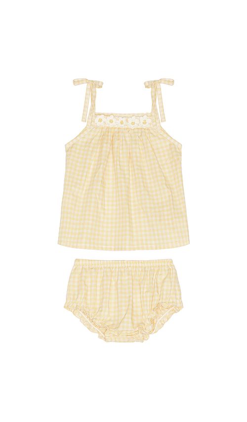 Wild Wawa Crochet Daisy Set in Lemon. 18/24. Also /3