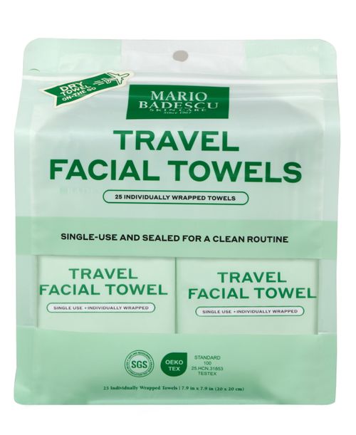 Travel Fresh Facial Towels, 25-Pack