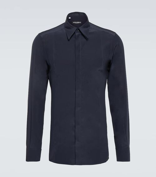 Silk crêpe de chine shirt