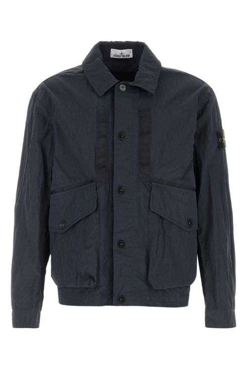 Nylon Overshirt Jacket — Blue