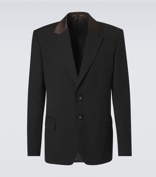 Alto satin-trimmed virgin wool blazer