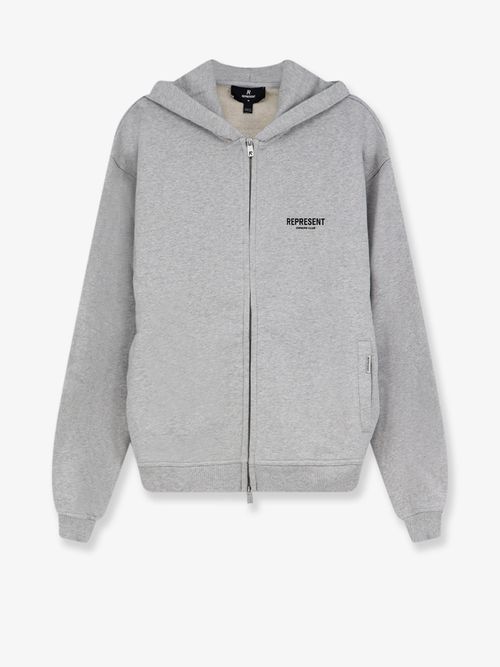 Hooded Cotton Hoodie — Gray