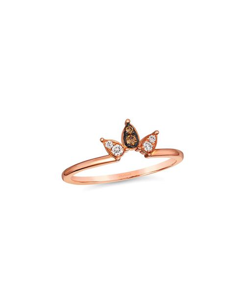 Chocolate And Strawberry 14K Rose Gold 0.08 Ct. Tw. Diamond Ring