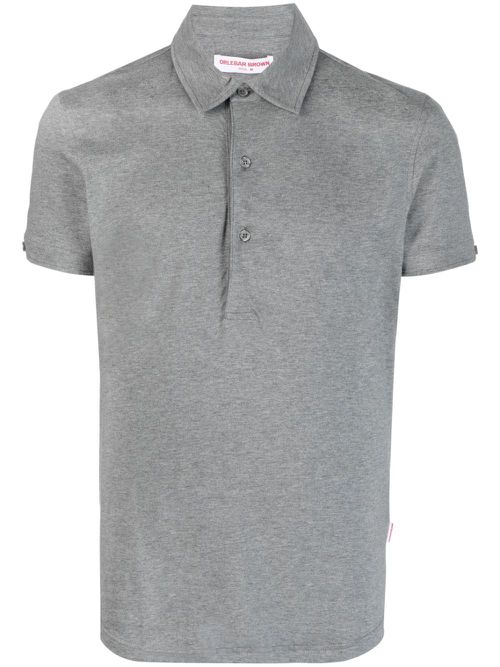 Short-sleeved polo shirt - Grey