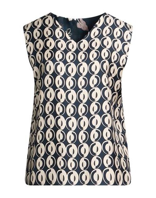 Woman Top Navy Size 10 Silk