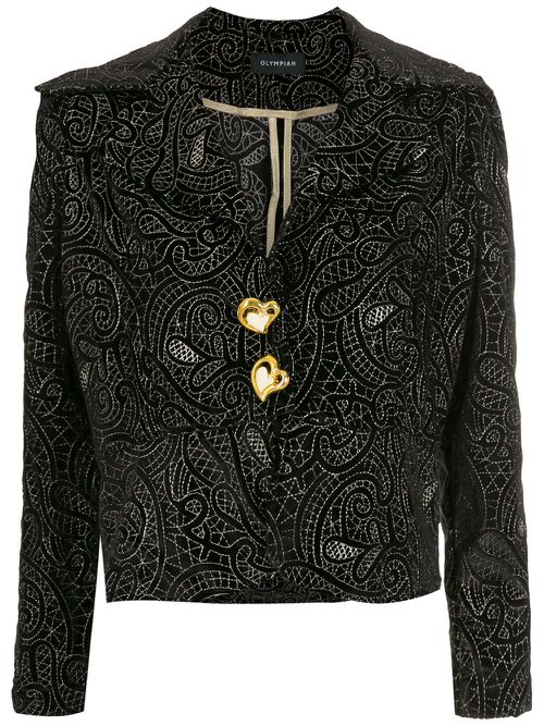 Tyria embroidered blazer - Black