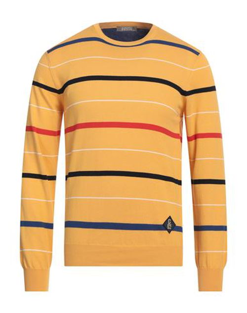 Man Sweater Yellow Size 40 Cotton