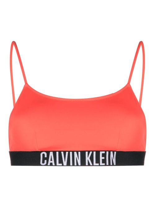 Bralette-style bikini top - Red