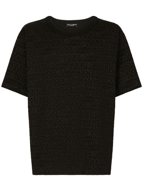 Logo-print cotton T-shirt - Black