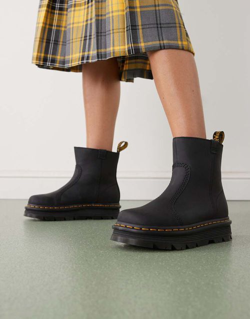 ZebZag Rigger boot in black